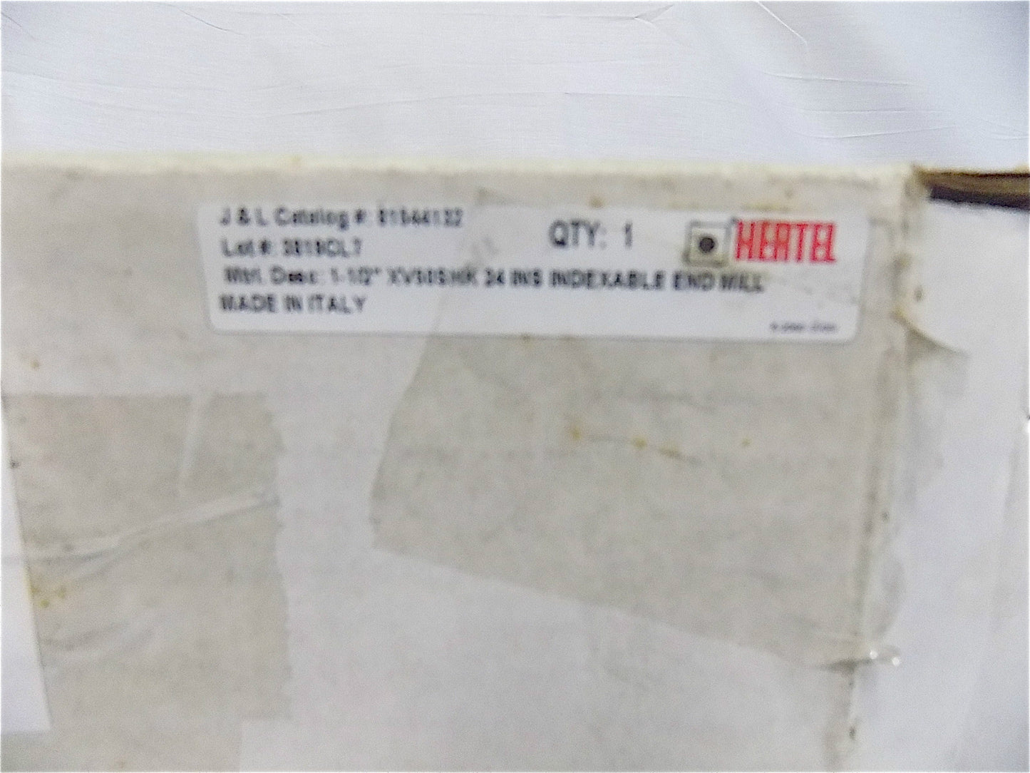 Hertel 1-1/2" CD  4.54" MD CAT 50 V-Flange Taper SQR Shoulder EndMill  81544132