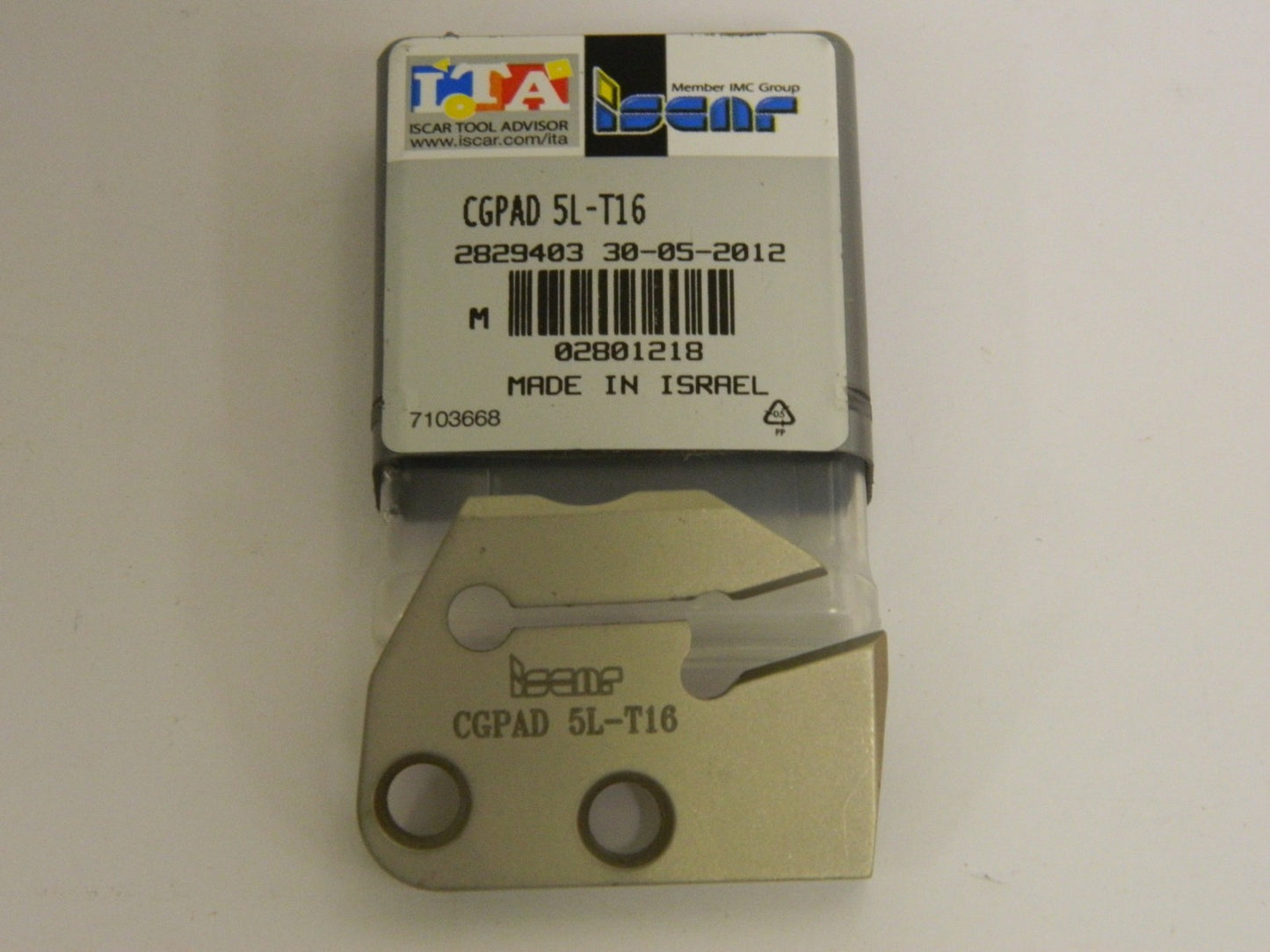 Iscar Indexable Cutoff and Grooving Support Blade 6.4mm  x 16mm LH 2801218