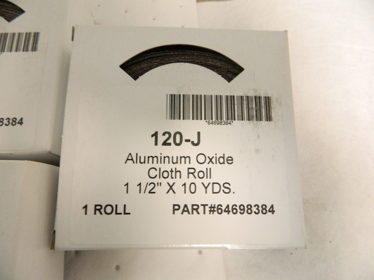 Pro 1-1/2" x 10 Yd 120 Grit Aluminum Oxide Shop Roll Qty 5 64698384