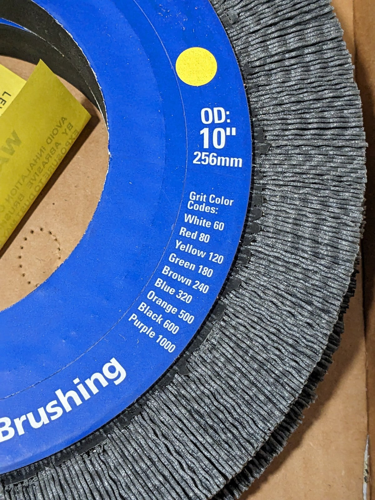 OSBORN Wheel Brush: 10" Wheel Dia, 1" Face Width, Crimped Qty 2 000405