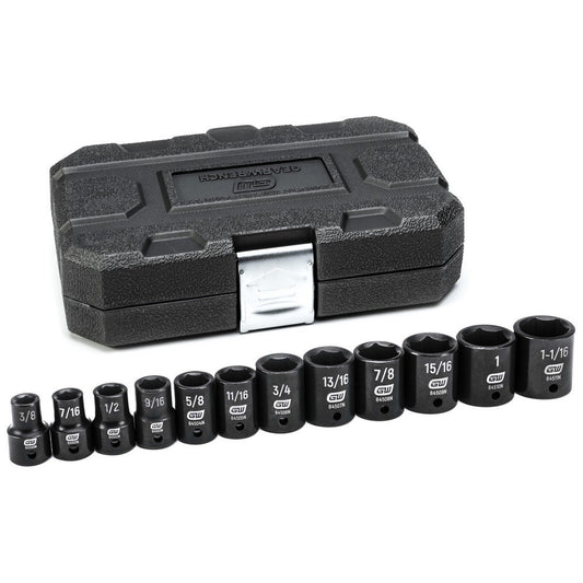 GEARWRENCH Socket Set: Standard & Impact 12 Pc 84931N