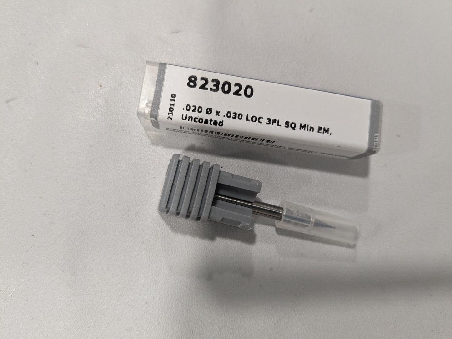 HARVEY TOOL Square End Mill: 0.50 mm Dia, 3 Flute, Solid Carbide 823020