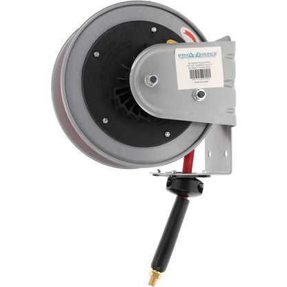 Pro-Source Hose Reel W Hose 3/8" ID Hose x 20ft Spring Retractable 2857532025PRO