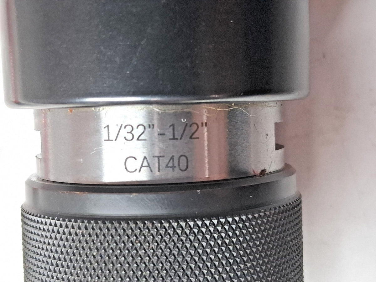 Accupro Drill Chuck Integral Shank Mount 1/32 to 1/2" Capacity CAT40 08402117