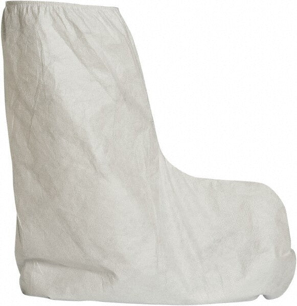 DUPONT Boot Cover: Non Chemical-Resistant, Tyvek, White Qty 100 TY454SWH00010000