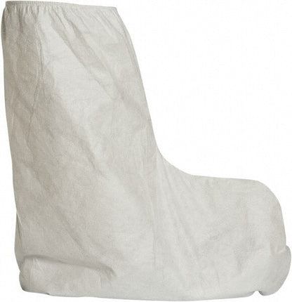DUPONT Boot Cover: Non Chemical-Resistant, Tyvek, White Qty 100 TY454SWH00010000