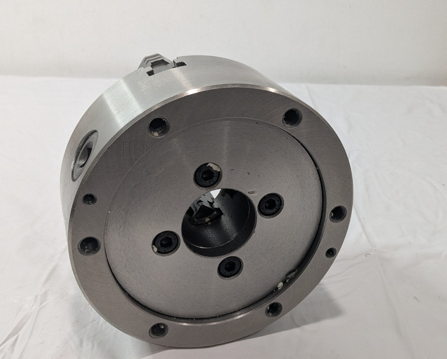 Hertel 6" Semi-Steel 4 Jaw Self-Centering Lathe Chuck Plain Back 1-203-0600