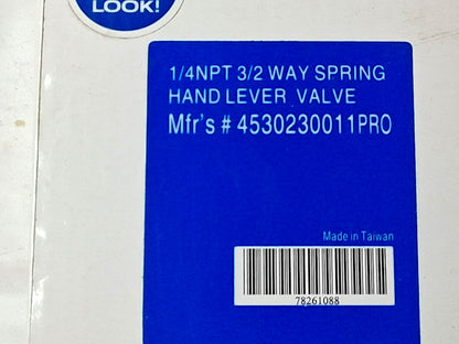 PRO-SOURCE Manually Operated Valve Lever & Spring Actuated 78261088