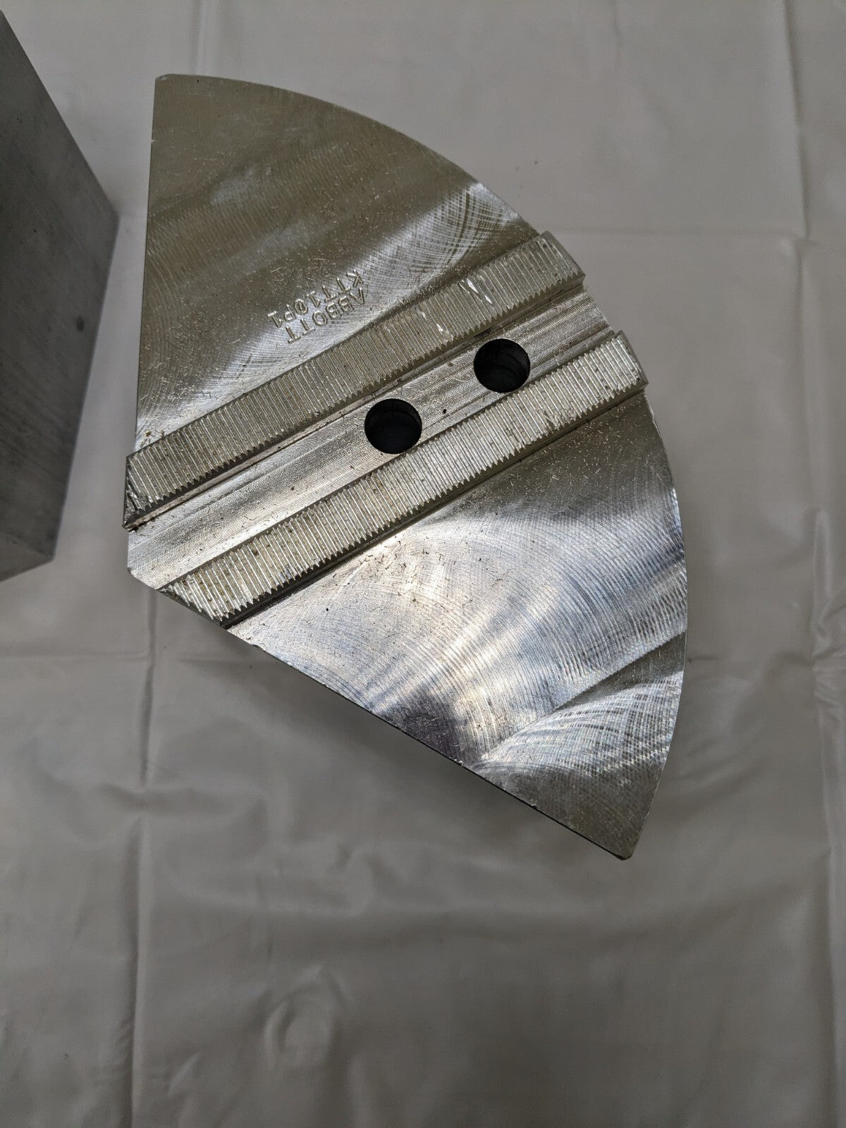 Abbott Soft Lathe Chuck Jaw: Serrated 10 OAW, 4 OAH Qty 2 Jaws KTT10P1