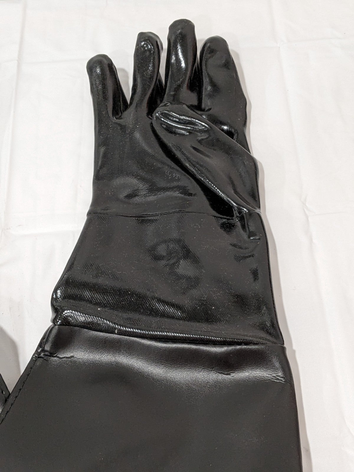 Cotton Lined Neoprene Sandblasting Gloves, 24" Overall Length Sz L 6024/10E