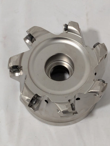Seco Indexable Copy Face Mill: 1" Arbor Hole Takes (7) RP..1204 Insert 02949648