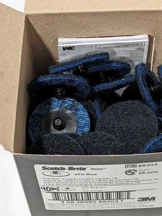 3M Quick-Change Disc Roloc TR, 2" Dia Premium Ceramic Alumina Qty 40 7100264173