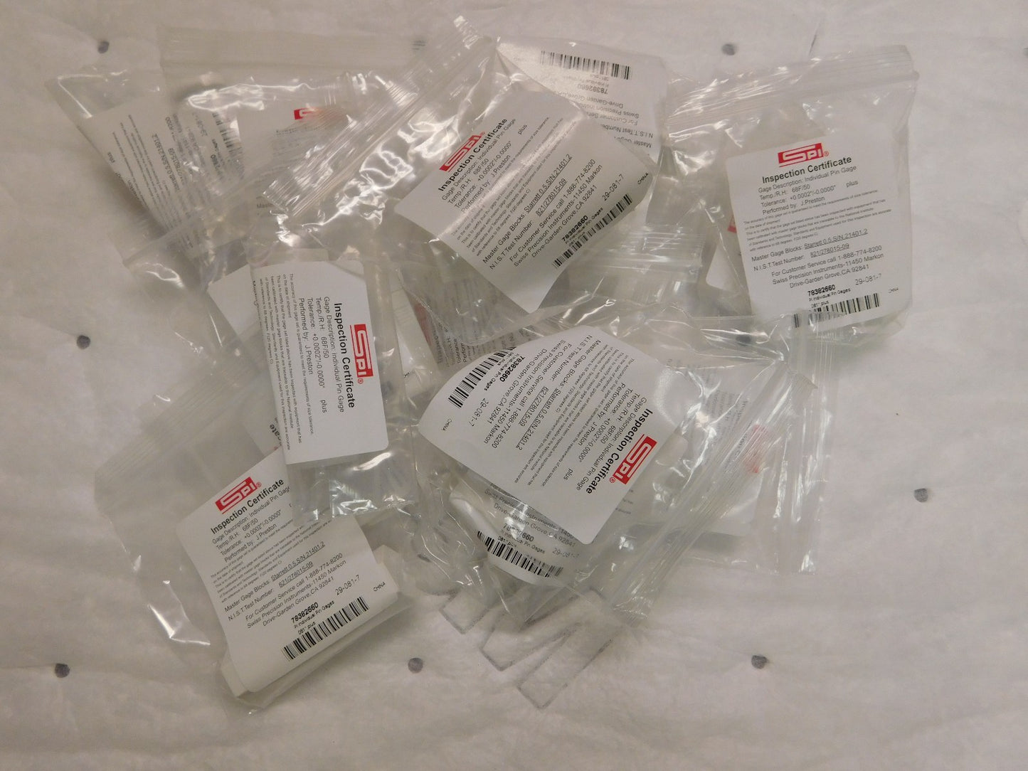 SPI Class ZZ Plus Plug and Pin Gage 0.081 Inch Diameter Qty 15  78382660