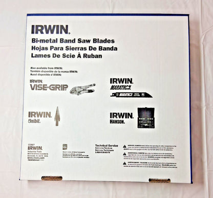 Irwin Bi-Metal Welded Bandsaw Blade 7' 9L x 3/4"W x 5 to 8 TPI 88550IBB723