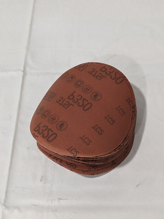 3M Hook & Loop Disc 5" Dia, 320G, Coated, Aluminum Oxide Qty 50 7100106647