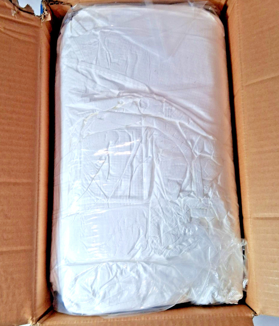 DuPont Tyvek 400 Disposable Protective Bib Apron White 28x36" QTY100 TY273BWH000