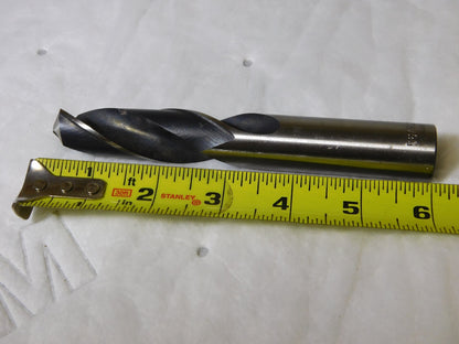 Qualtech HSS Screw Machine Drill Bit 55/64 Straight Shank Spiral Fl 3 LOC 6 L