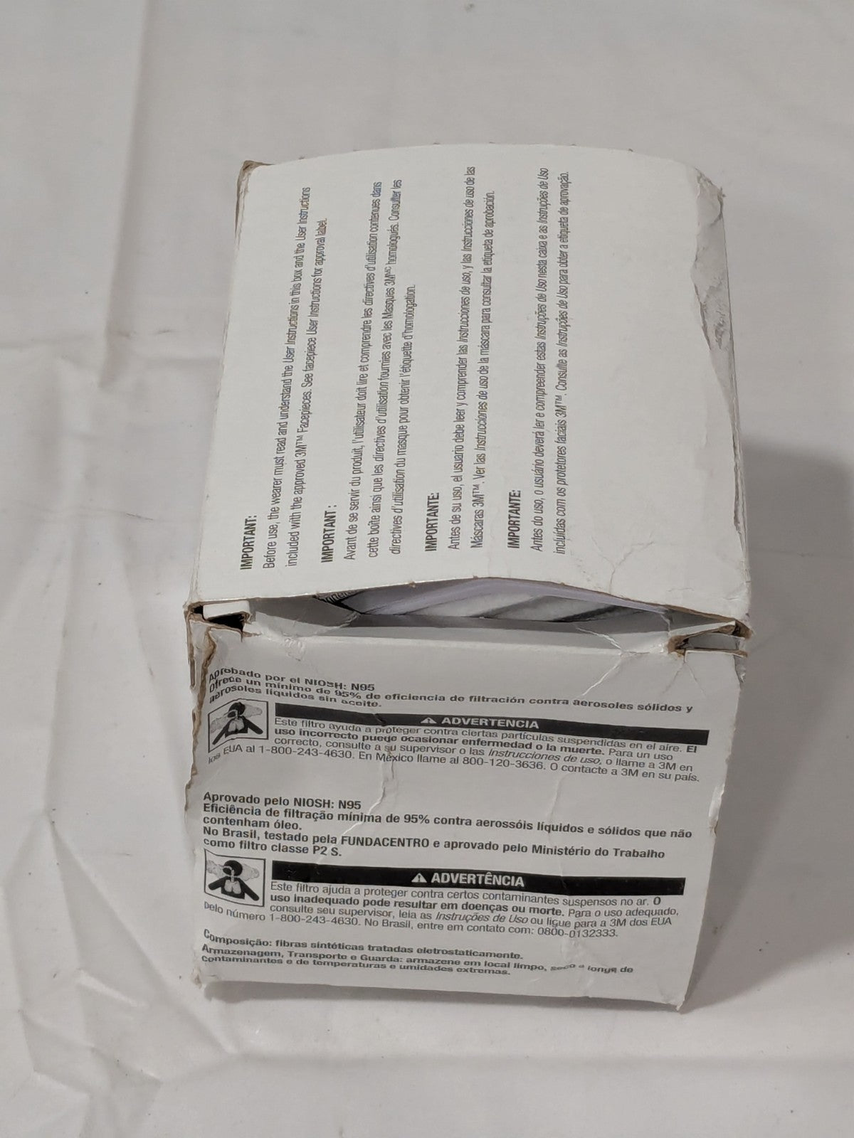 3M Facepiece Filter: Particulates White Box of 10 7000002008