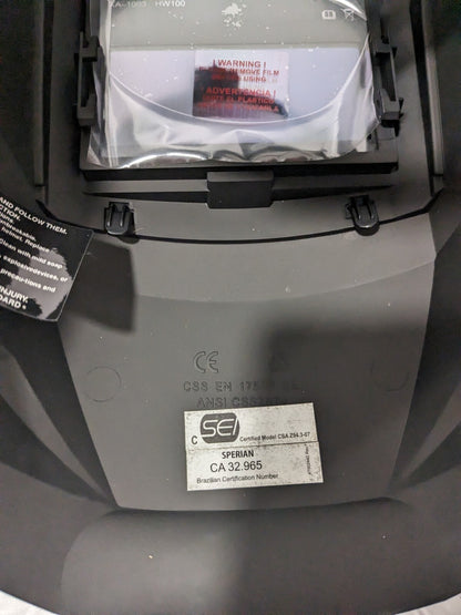 HONEYWELL Welding Helmet: Black, Nylon, Shade 10 HW100