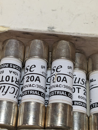 Cartridge Time Delay Fuse: 20 A, 1-1/2 OAL, 13/32 Dia Qty 8 BD-29408