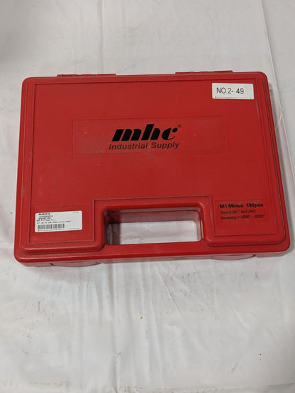 MHC 190 Pc Class ZZ Plug Gage Set: 0.061 to 0.25" Range 616-81116