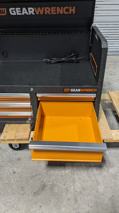GEARWRENCH 5 Drawer Top Tool Chest 18 x 23 x 36 Steel Black/Orange 83242 Damage