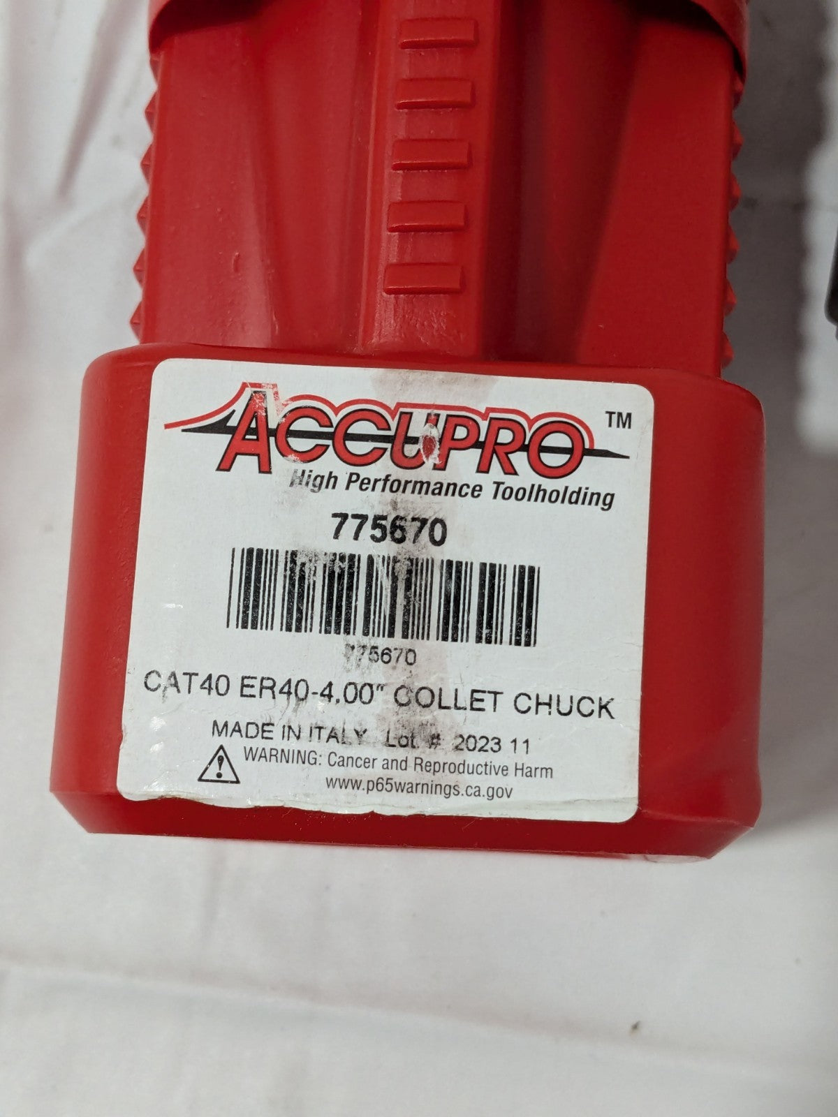 ACCUPRO Collet Chuck: 0.1180 to 1.1810" Capacity, ER40 Collet 775670
