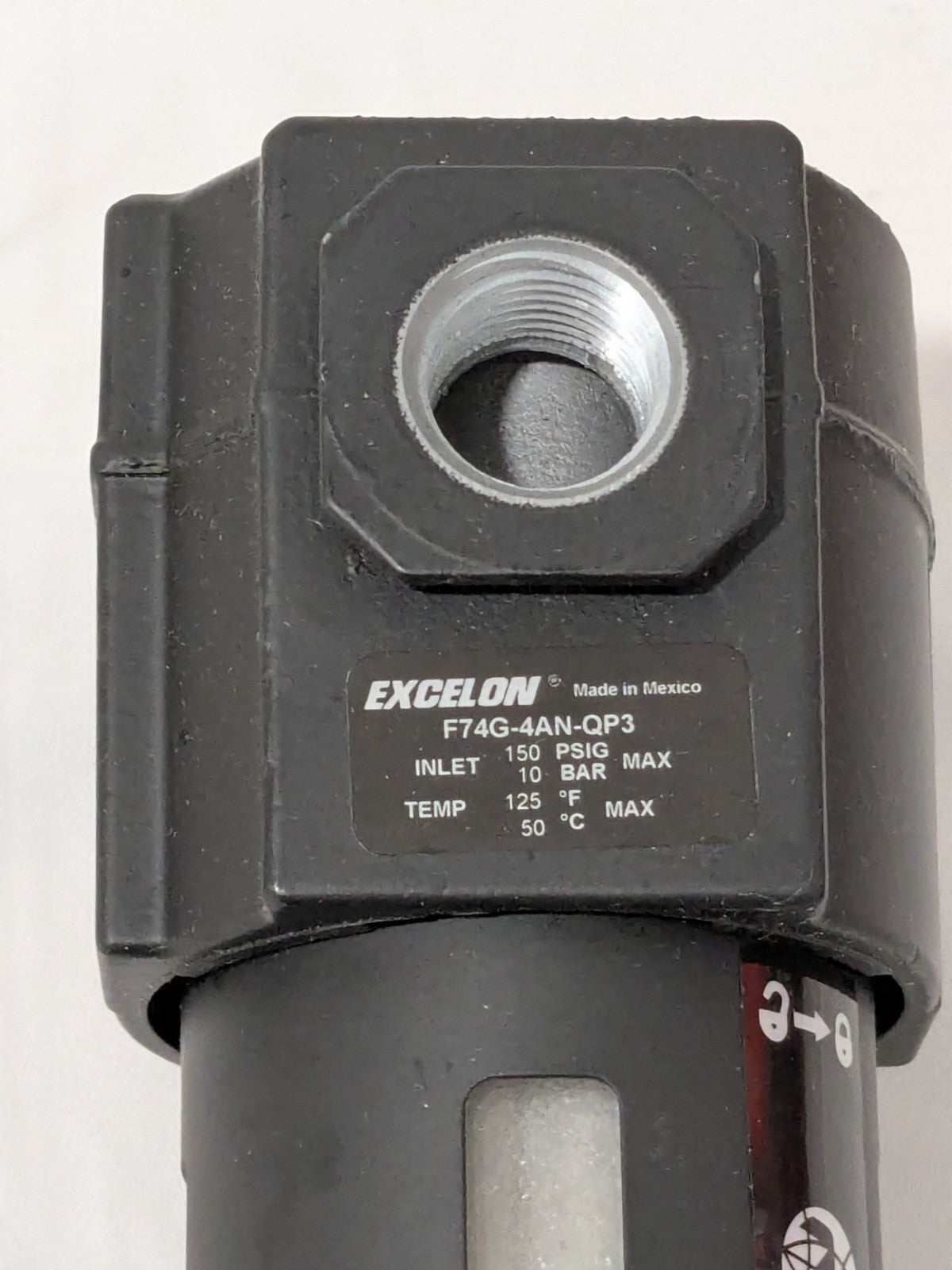 Norgren 1/2", 145 PSI, Compressed Air Filter with Guard F74G-4AN-QP3
