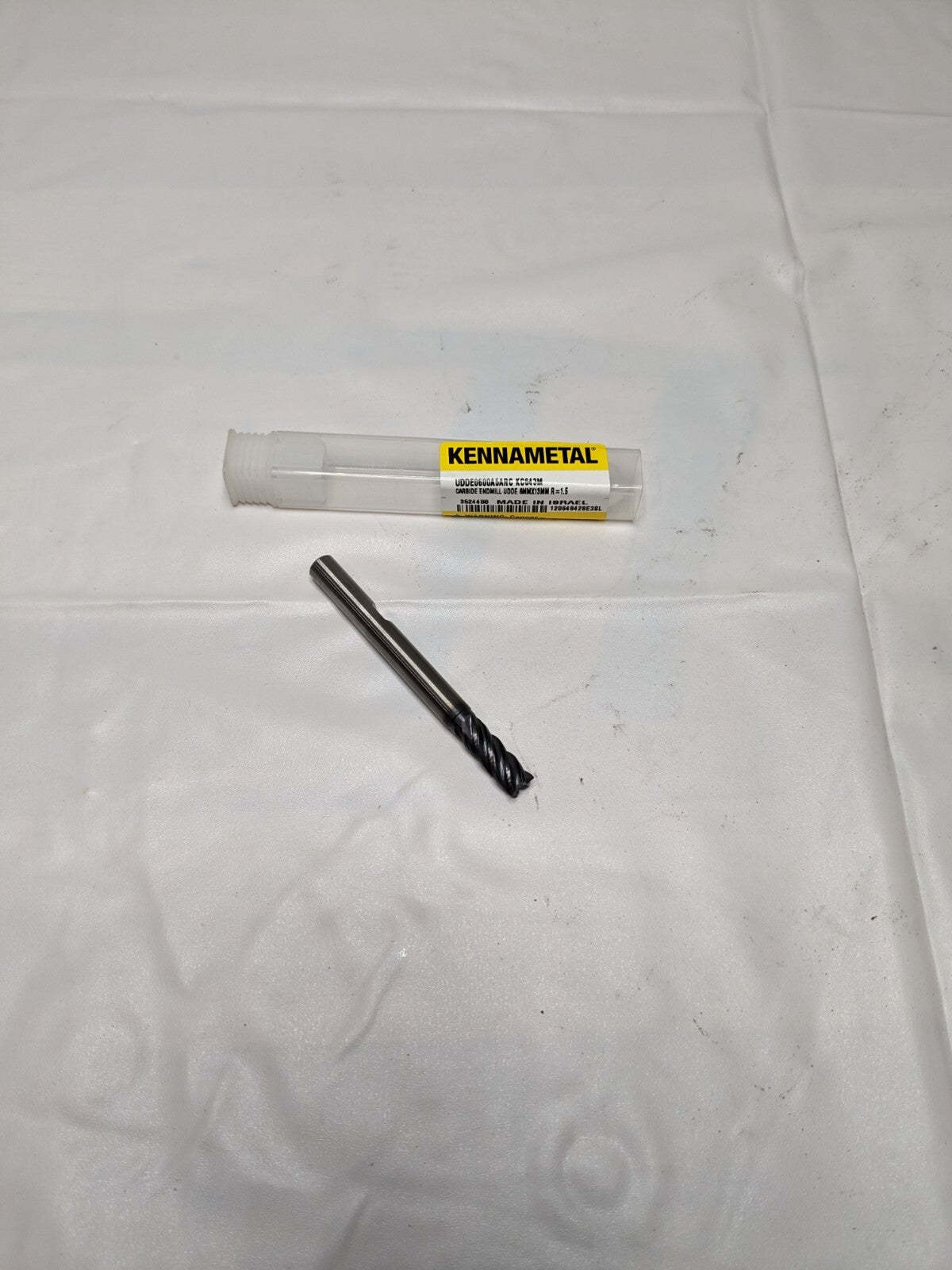 KENNAMETAL Corner Radius End Mill: 6 mm Dia, 13 mm LOC 3524488