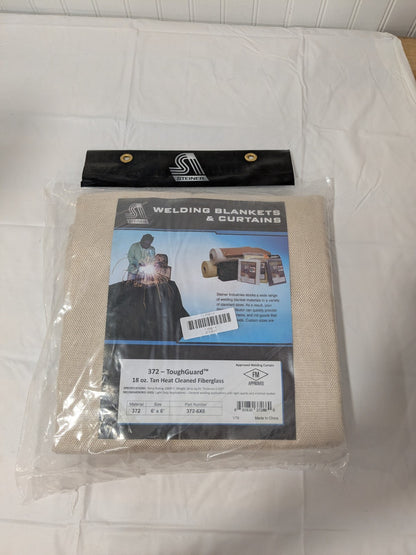 Steiner 6' High x 6' Wide x 0.035" Thick Fiberglass Welding Blanket 6NE14