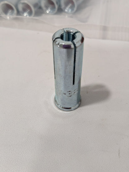 RED HEAD Drop-In Concrete Anchor: 1/2" Dia, 1-5/8" Min Embedment Qty 5