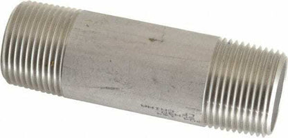 Merit Brass Stainless Steel Pipe Nipple Schedule 40 1 x 4" 304/304L Qty 4 4