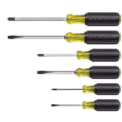Klein Tools Screwdriver Set 6 Pc Cabinet Keystone & Phillips 85074