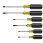 Klein Tools Screwdriver Set 6 Pc Cabinet Keystone & Phillips 85074