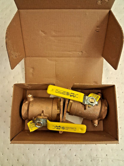 Apollo Bronze Full Port Ball Valves  2" Pipe QTY2 50GB801A