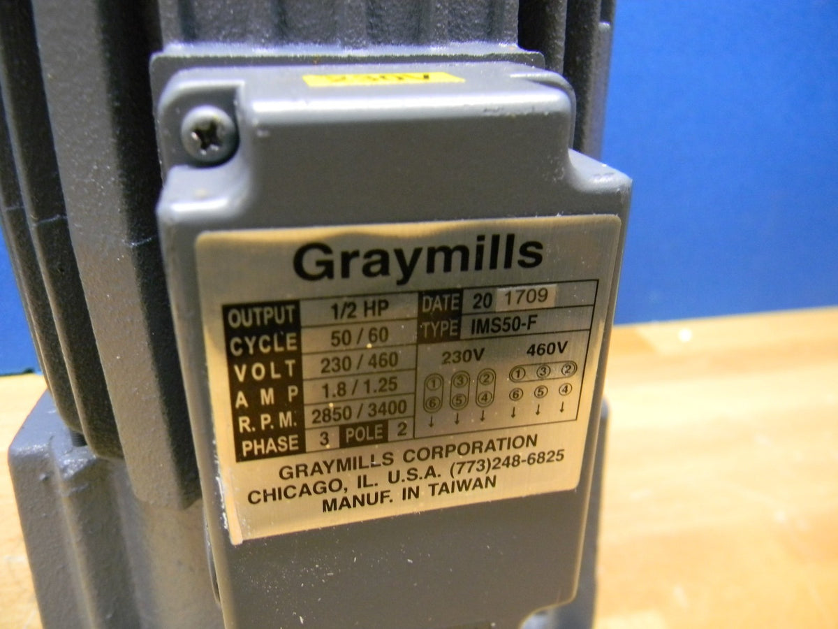 Graymills 1/2 HP Cast Iron Suction Machine Recirculating Pump 230/460V REPAIR
