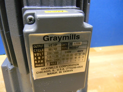 Graymills 1/2 HP Cast Iron Suction Machine Recirculating Pump 230/460V REPAIR
