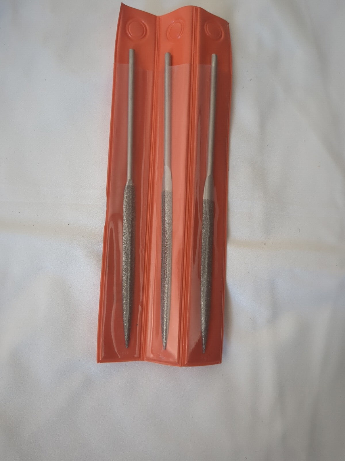 3pc Half Round Needle Diamond File: 5-1/2" OAL, Coarse Grade 2152C