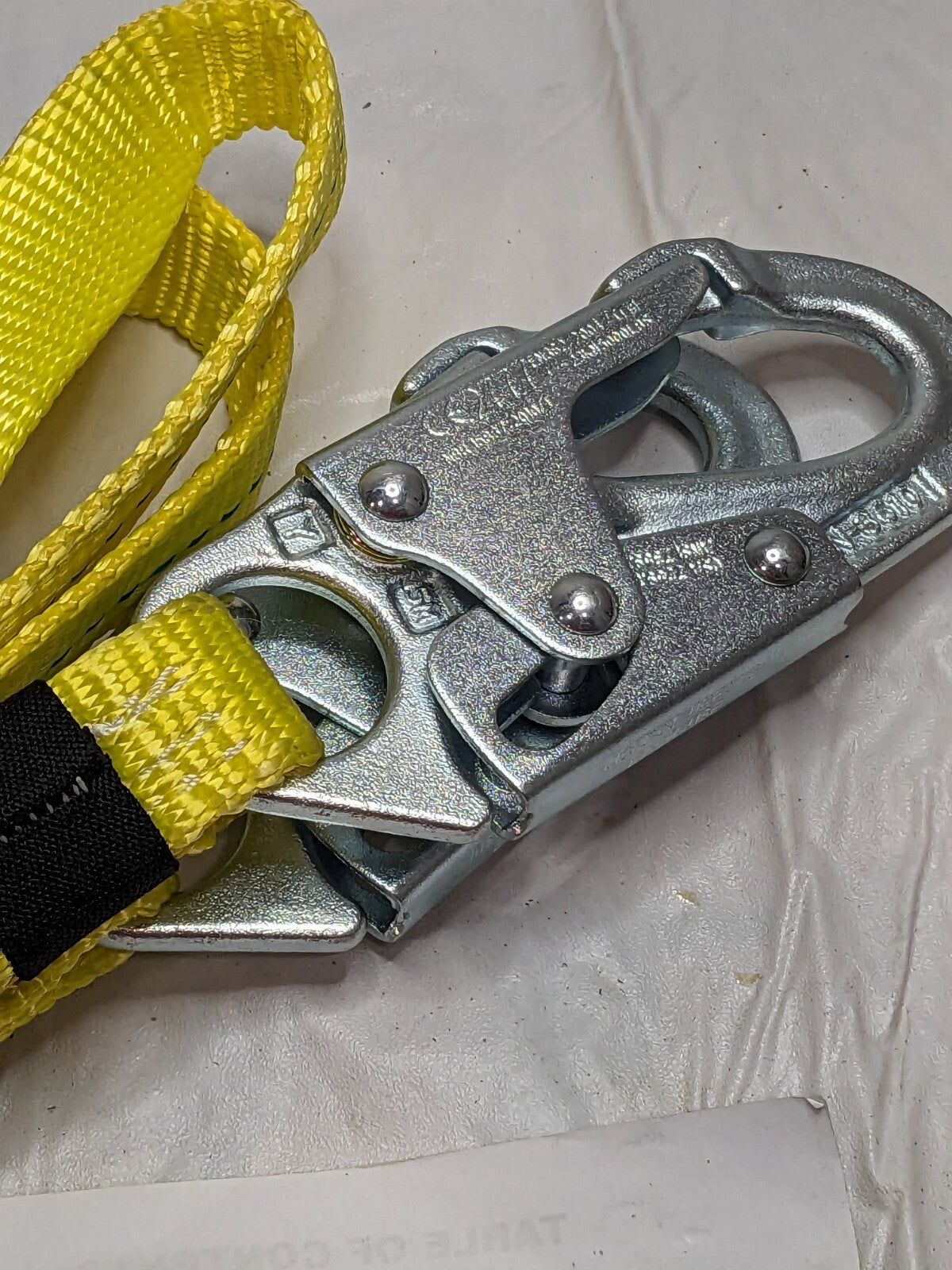 MILLER 6' Long, 310Lb Cap. Harness Positioning/Restraint Lanyard 210WLS-Z7/