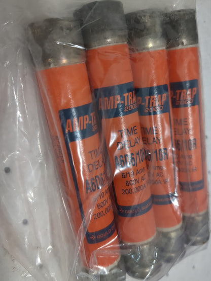 Ferraz Shawmut General Purpose Fuses 600 VAC/VDC 0.60A Qty. 4 A6D6/10R