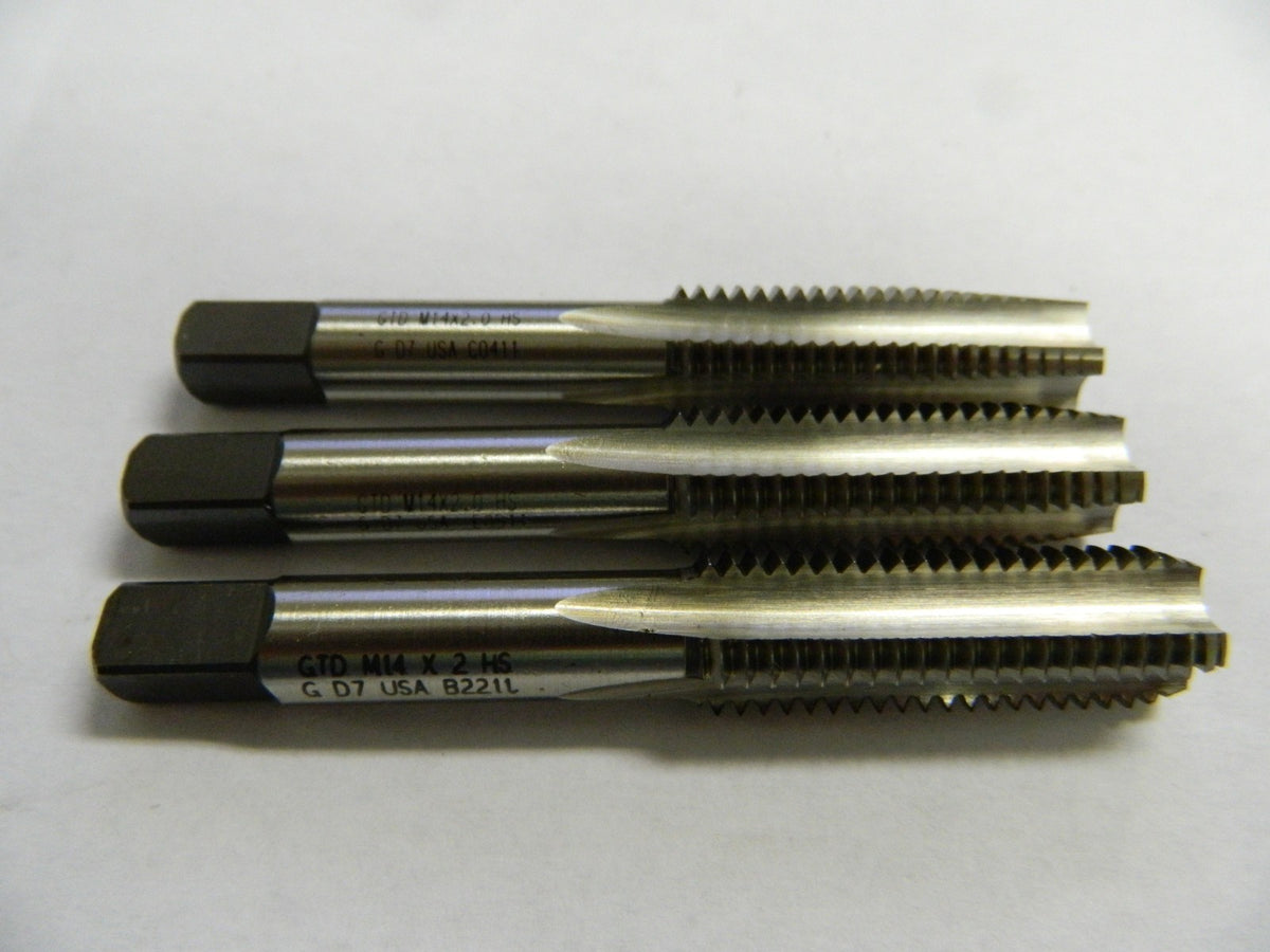 Widia GTD M14-2.0 D7 HSS Limit Hand Tap Set Qty 3   14848