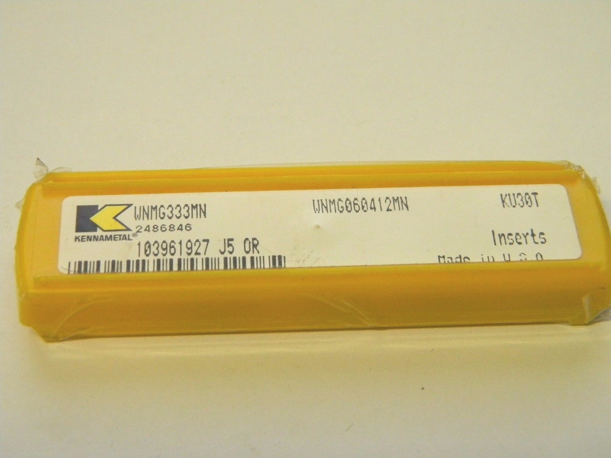 Kennametal Carbide Turning Inserts WNMG333MN Grade KU30T Box of 4 2486846