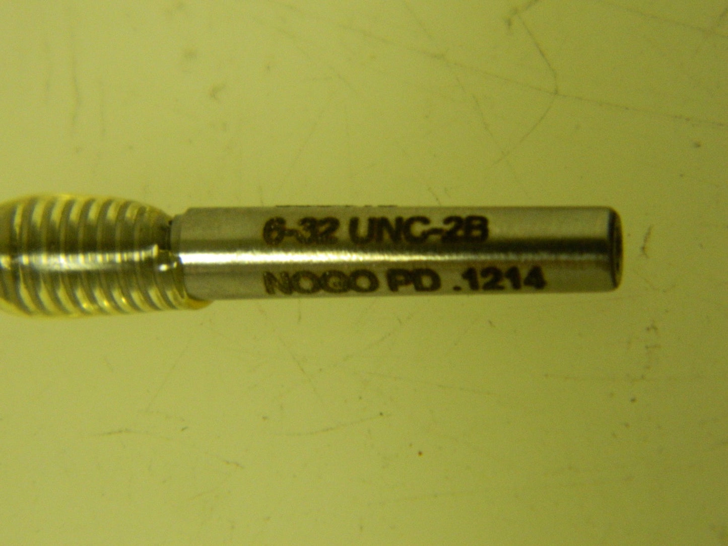 GF Gage Single End Plug Thread No Go Gage 6-32 Class 2B W0138322BNK