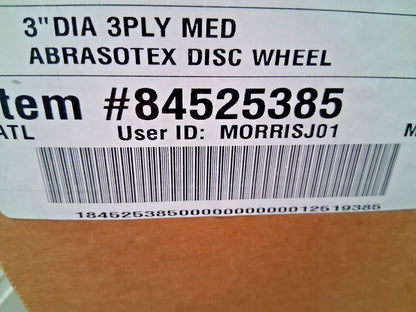 Merit Abrasives Mounted Scrubber Buffing Wheels QTY10 3" Dia 84525385