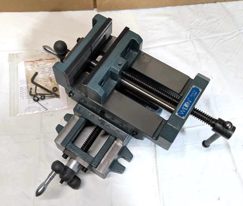 Wilton Cross Slide Drill Press Vise - 6" Jaw - 6" Opening - 7-1/4" OAH  11696