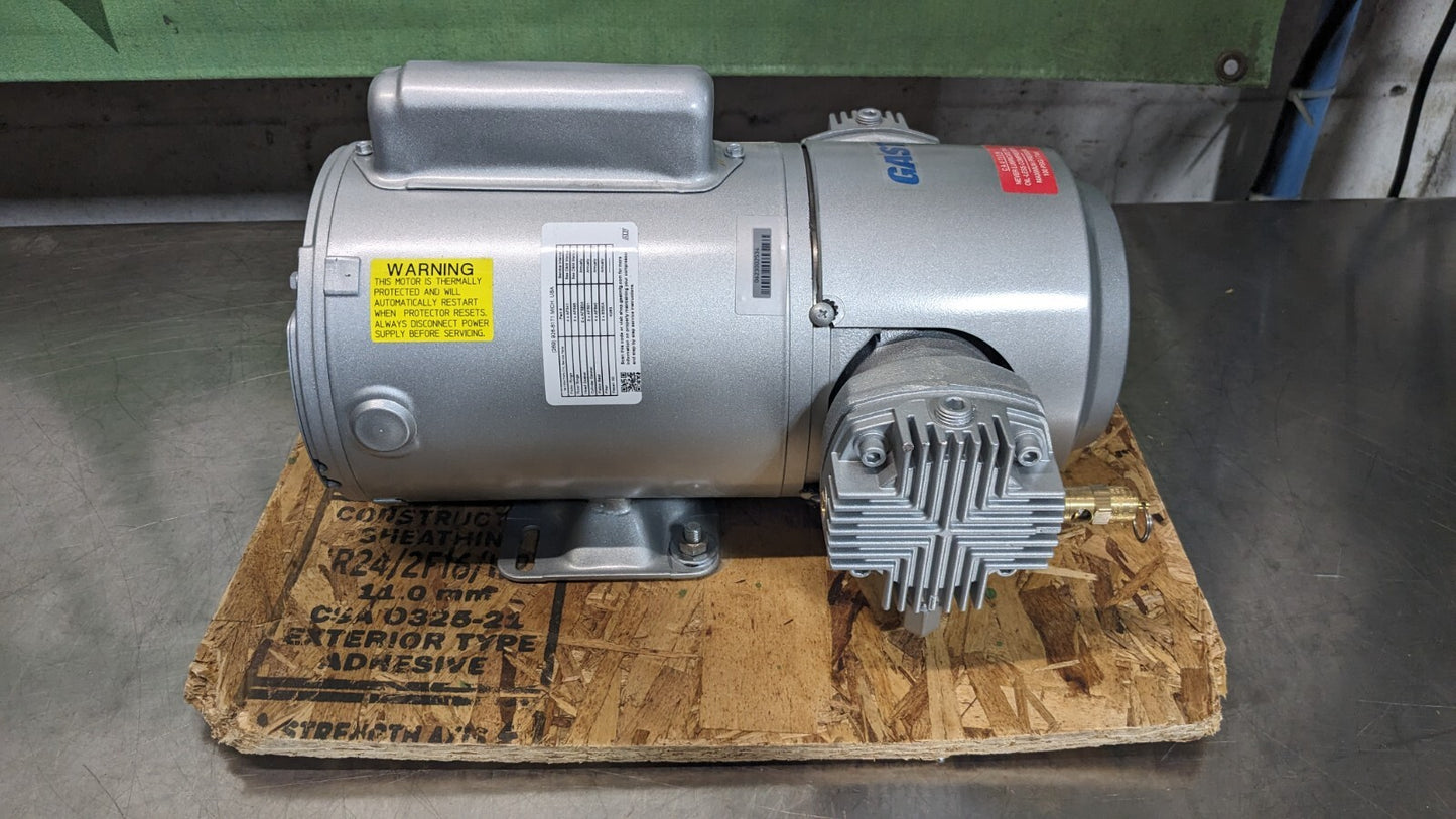 Gast Piston Compressor Pump 1/3 HP 2.4 CFM 100 PSI Max. 12 VDC Parts / Repair