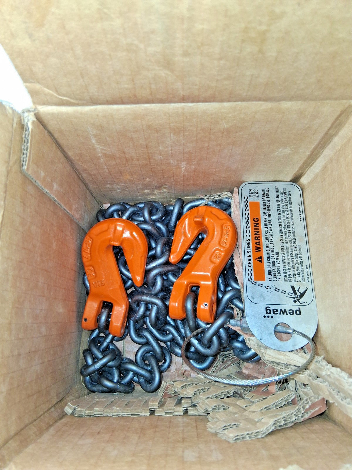 Pewag Chain Sling Grab Hook & SingleLeg 10' L 4300 Lb Vertical Capacity 03759040