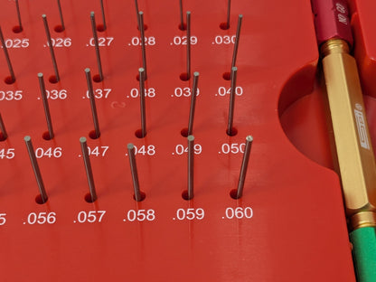 SPI 50 Piece Pin Gage Set 0.011 to 0.06" Minus Class ZZ 22-146-5