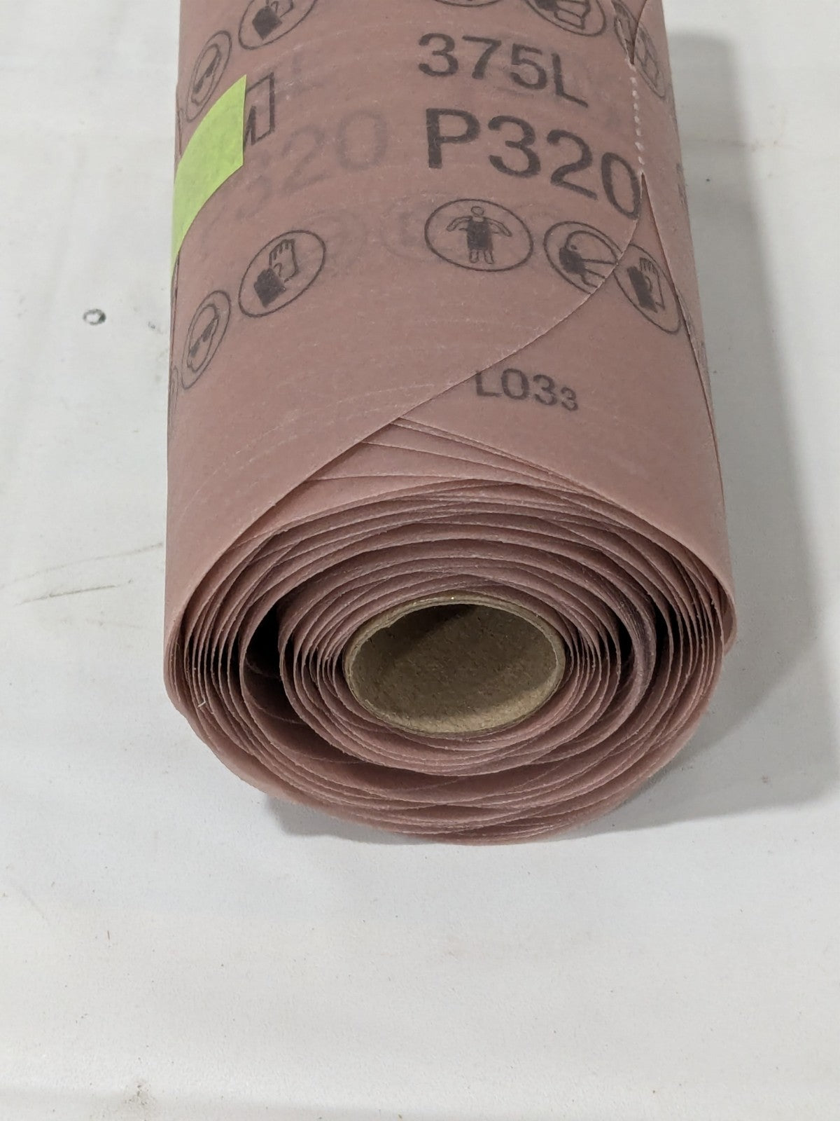 3M Stikit 6" Dia PSA Disc Roll: 320 Grit, Aluminum Oxide Qty 100 7100305878