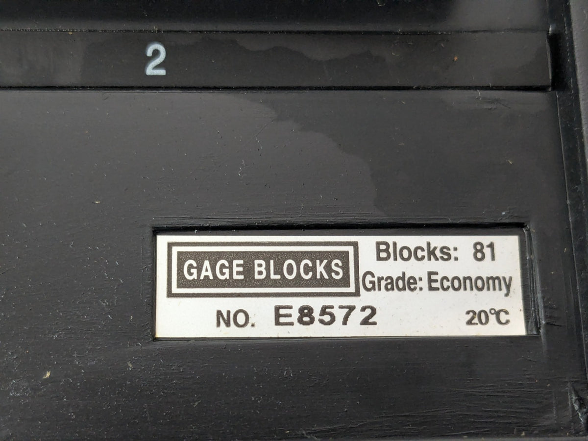 SPI 81 Piece Gage Block Set 0.05 to 4'' Range Econo Grade 30-912-0